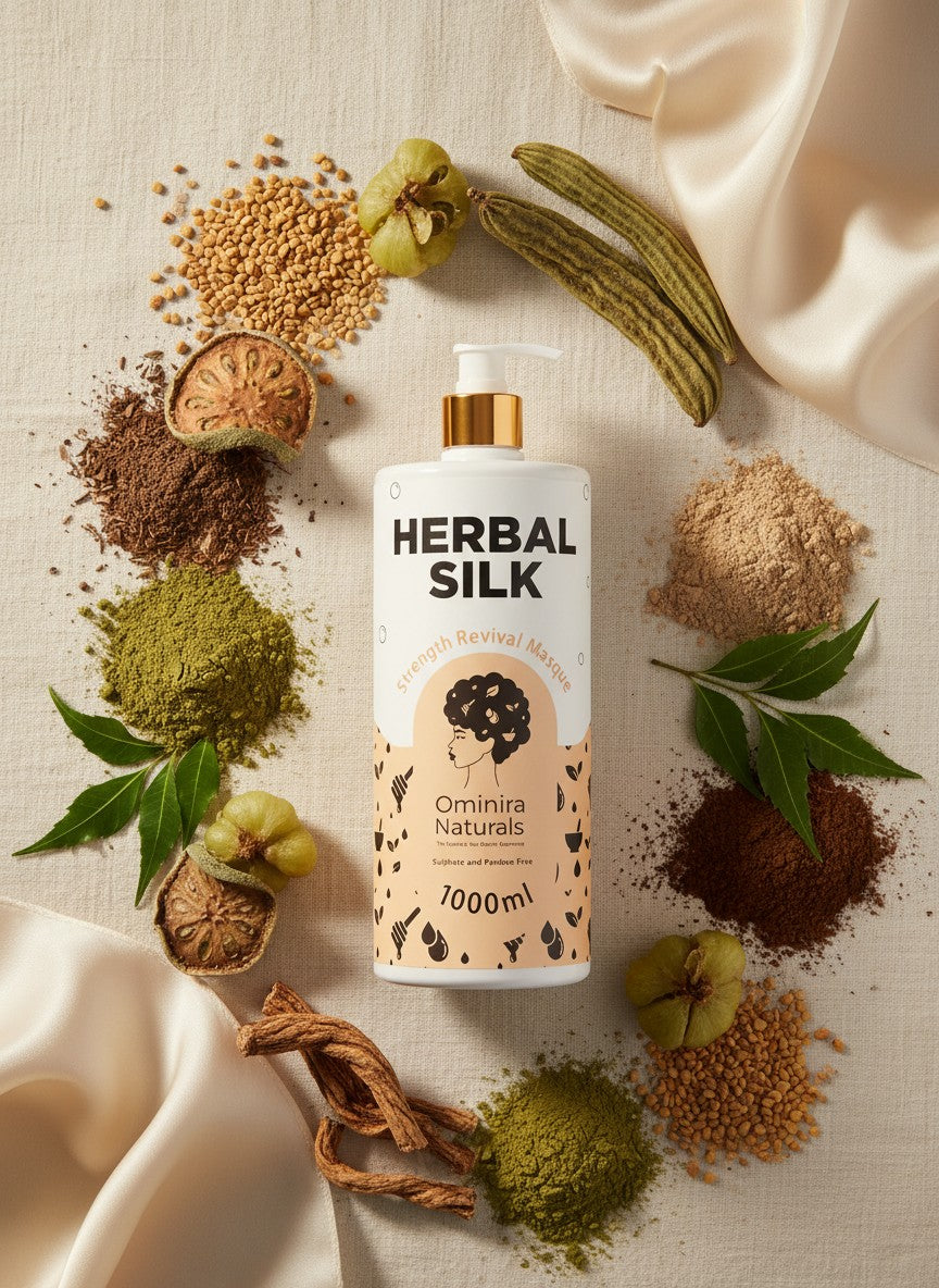 Herbal Silk - Strength Revival Mask – Ominira Naturals